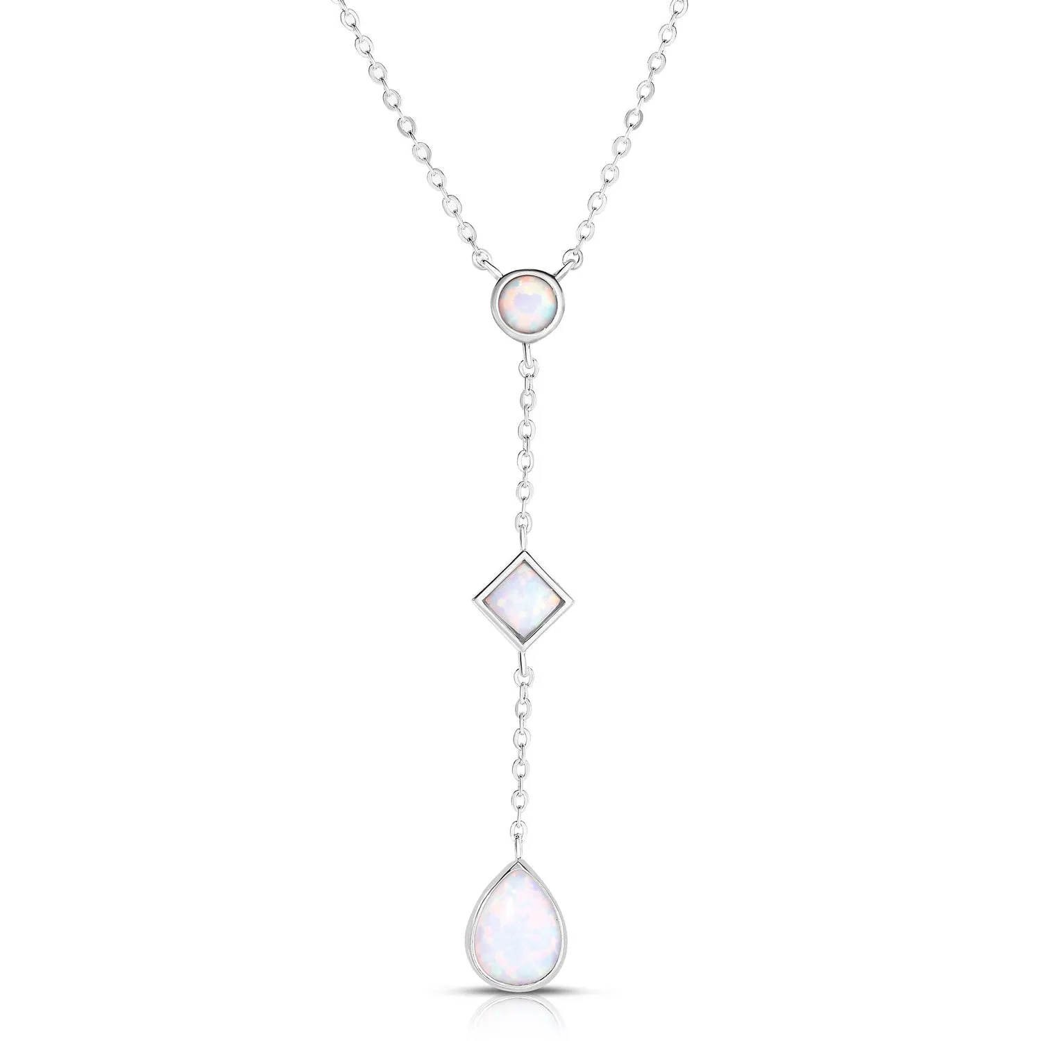 Opal Lariat Necklace