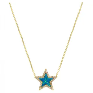 Opal Star Necklace (Available in 3 Colors)