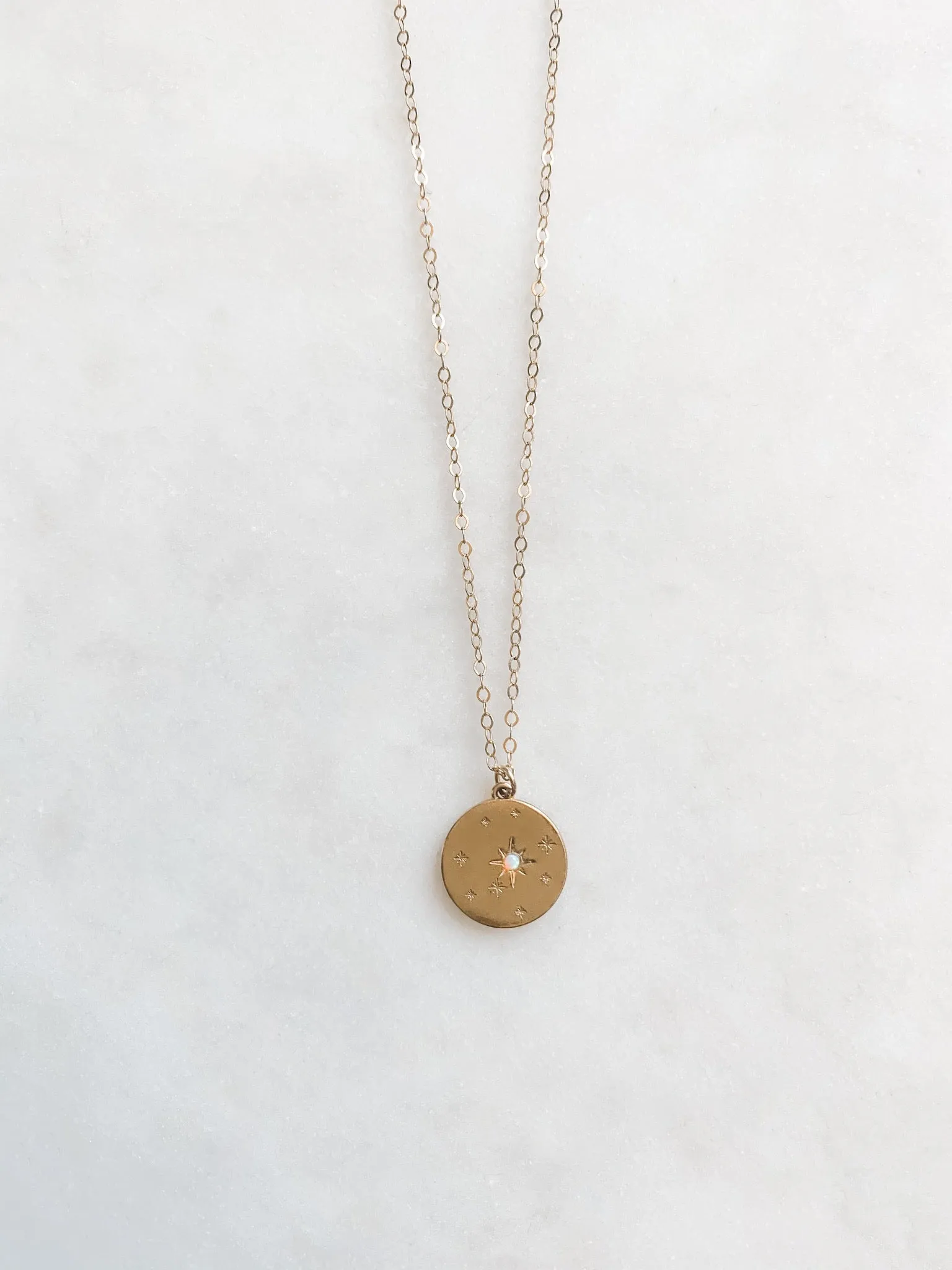 Opal Star Necklace