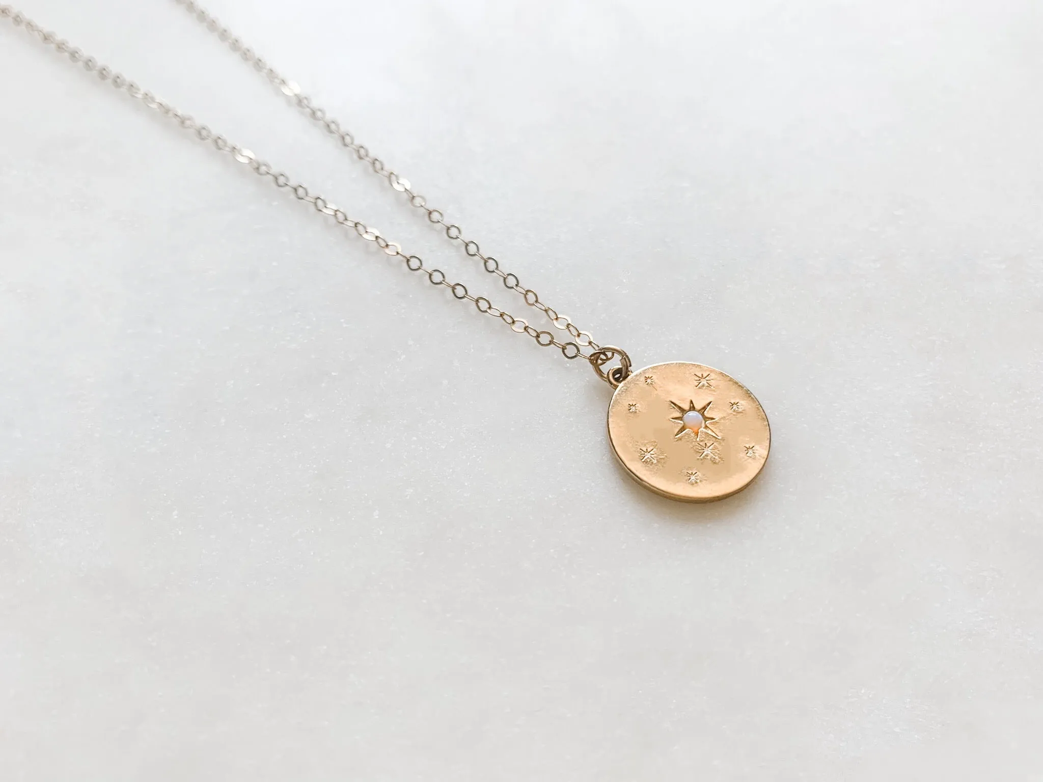 Opal Star Necklace
