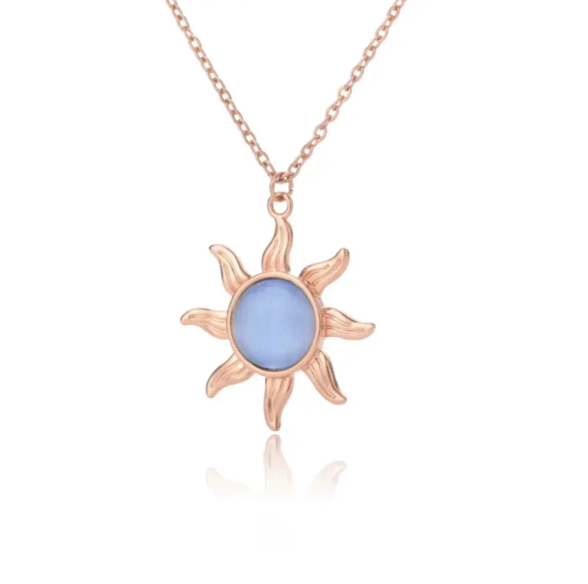 Opal Sun Necklace