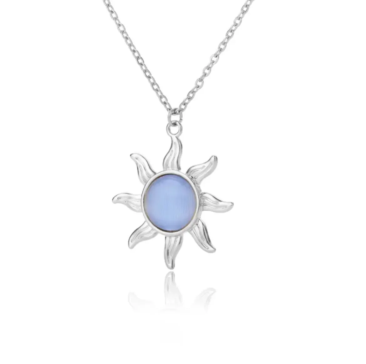 Opal Sun Necklace