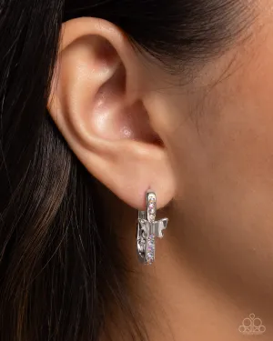Paparazzi Aerial Authority - Multi Butterfly Earrings