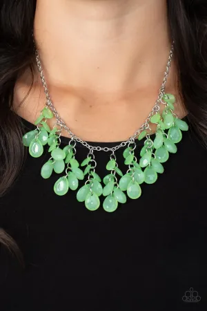 Paparazzi - Crystal Cabaret -  Green Necklace