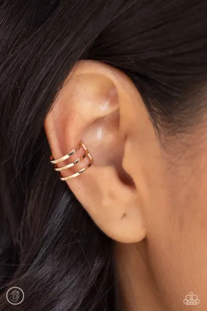 Paparazzi Metro Mashup - Gold Ear Cuffs