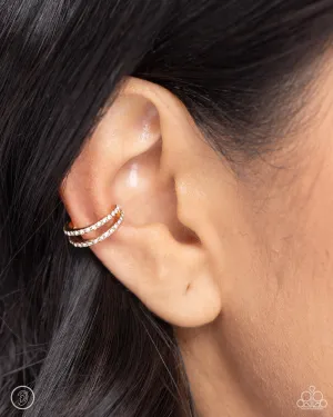 Paparazzi Monochromatic Mystique - Gold Ear Cuffs