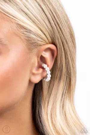 Paparazzi Popular Pearls - White Ear Cuffs