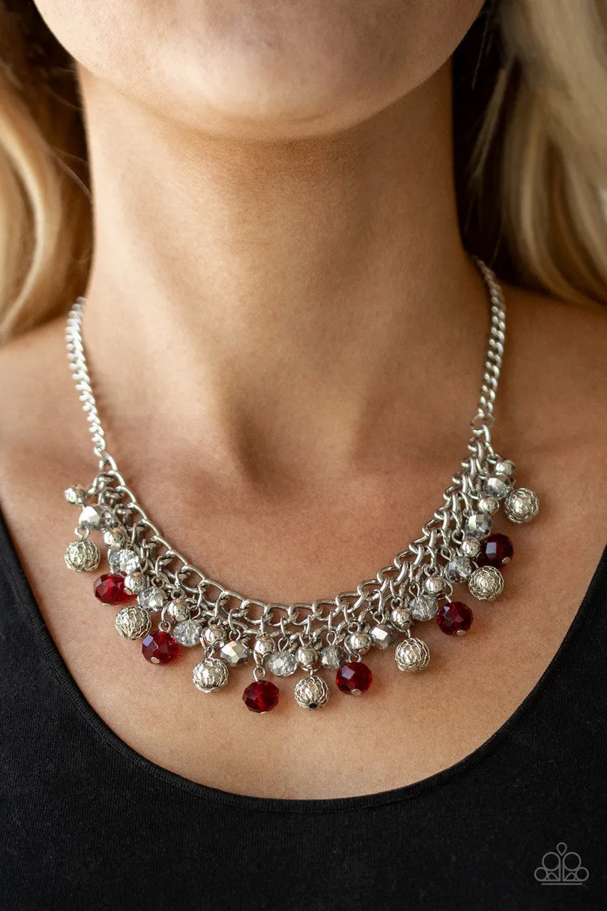 Party Spree Red Paparazzi Necklace