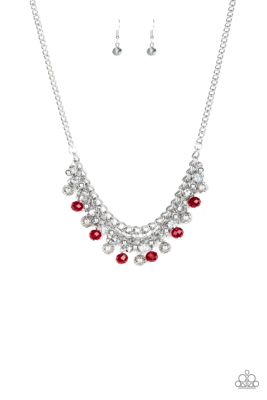 Party Spree Red Paparazzi Necklace