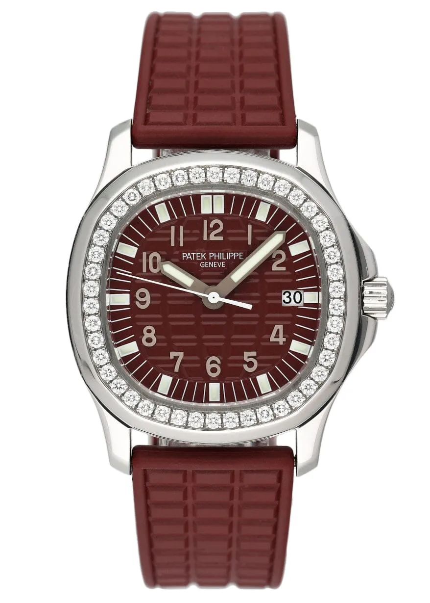 Patek Philippe Aquanaut 5067A Red Theme Ladies Watch With Archives
