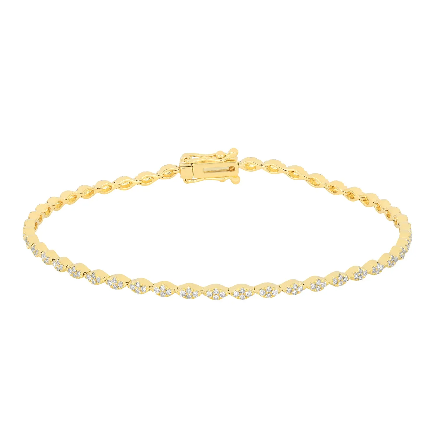 Pavé Diamond Marquise Eternity Bracelet