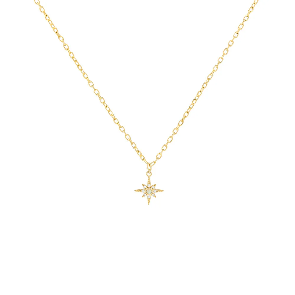 Pavé Opal Charm Necklace