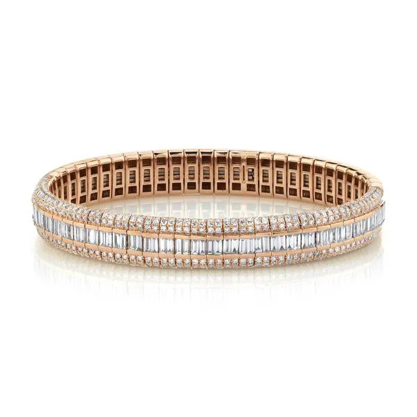 Pave Diamond Scales Stretch Bracelet