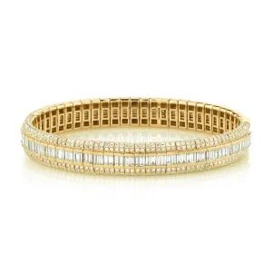 Pave Diamond Scales Stretch Bracelet