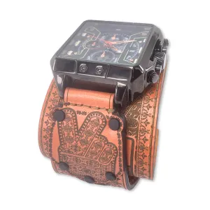 PEACE OFF-MENS HAND MADE-FULL GRAIN LEATHER-WATCH
