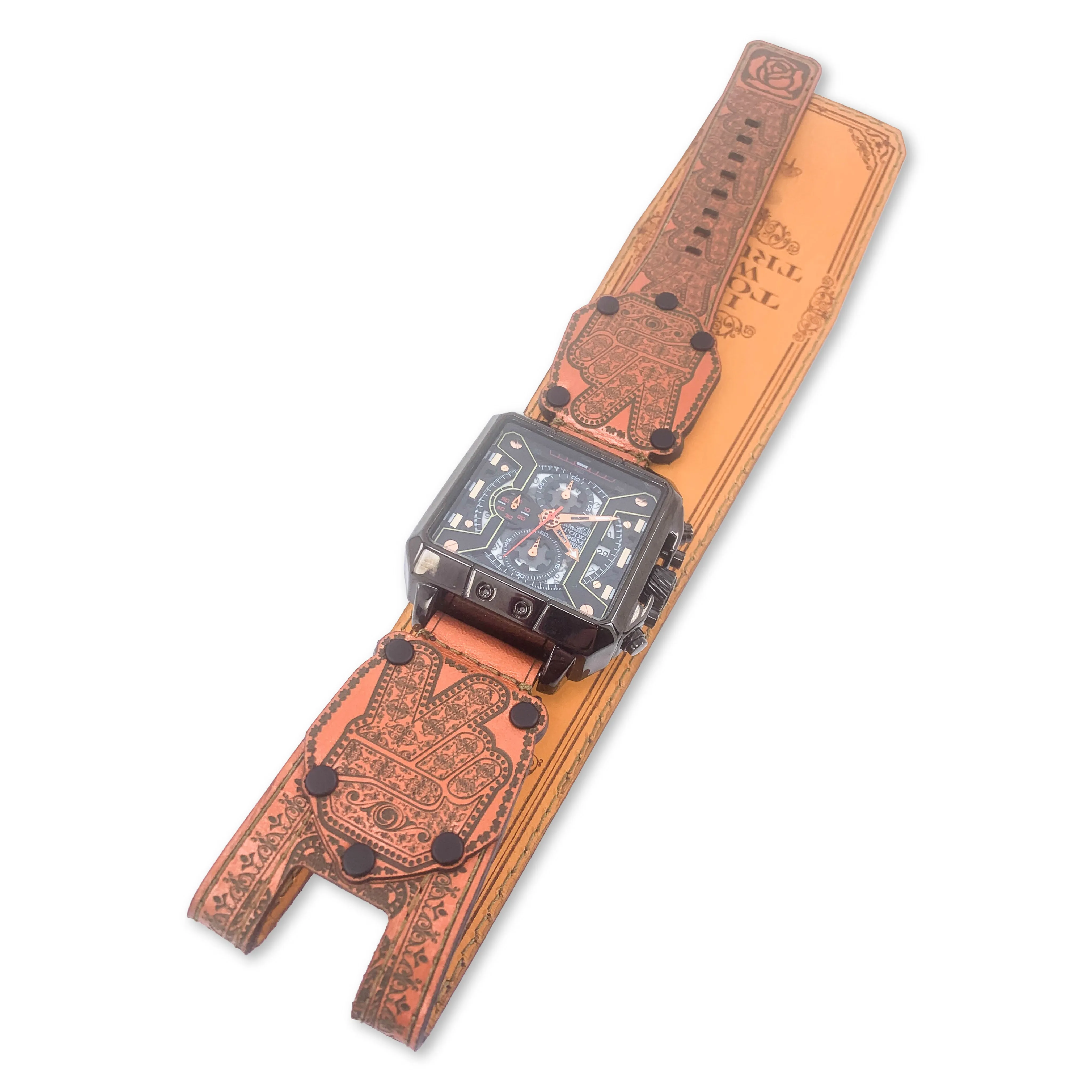 PEACE OFF-MENS HAND MADE-FULL GRAIN LEATHER-WATCH