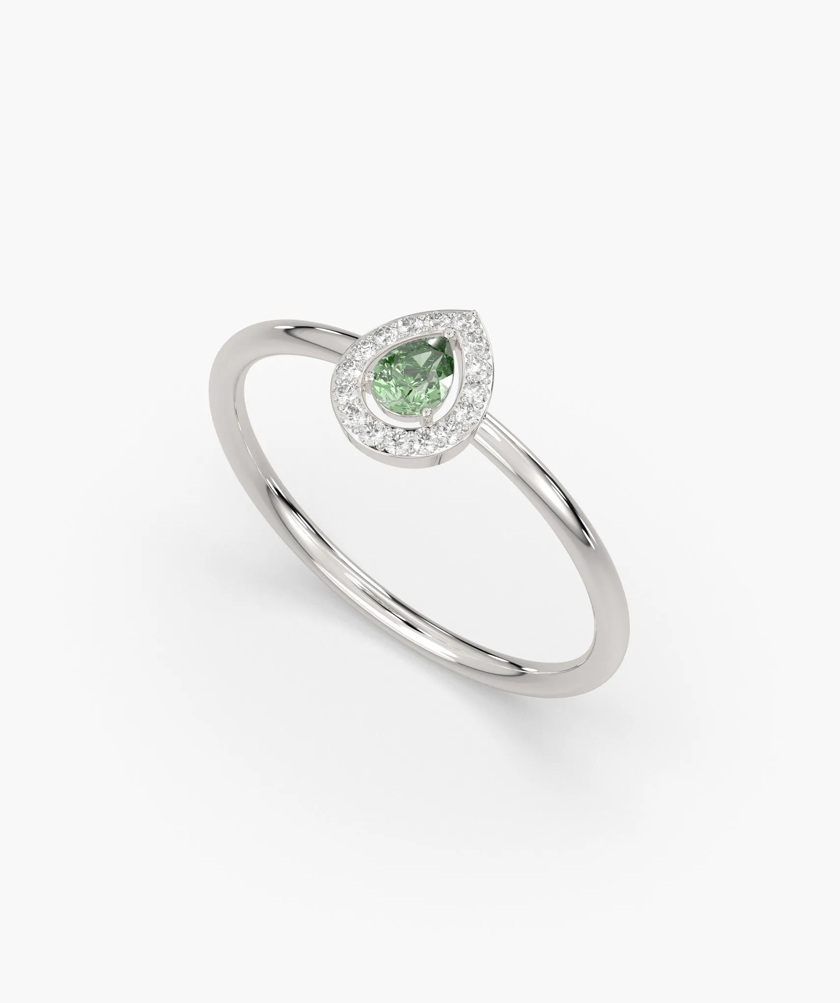 Pear Cut Halo Setting Fancy Ring
