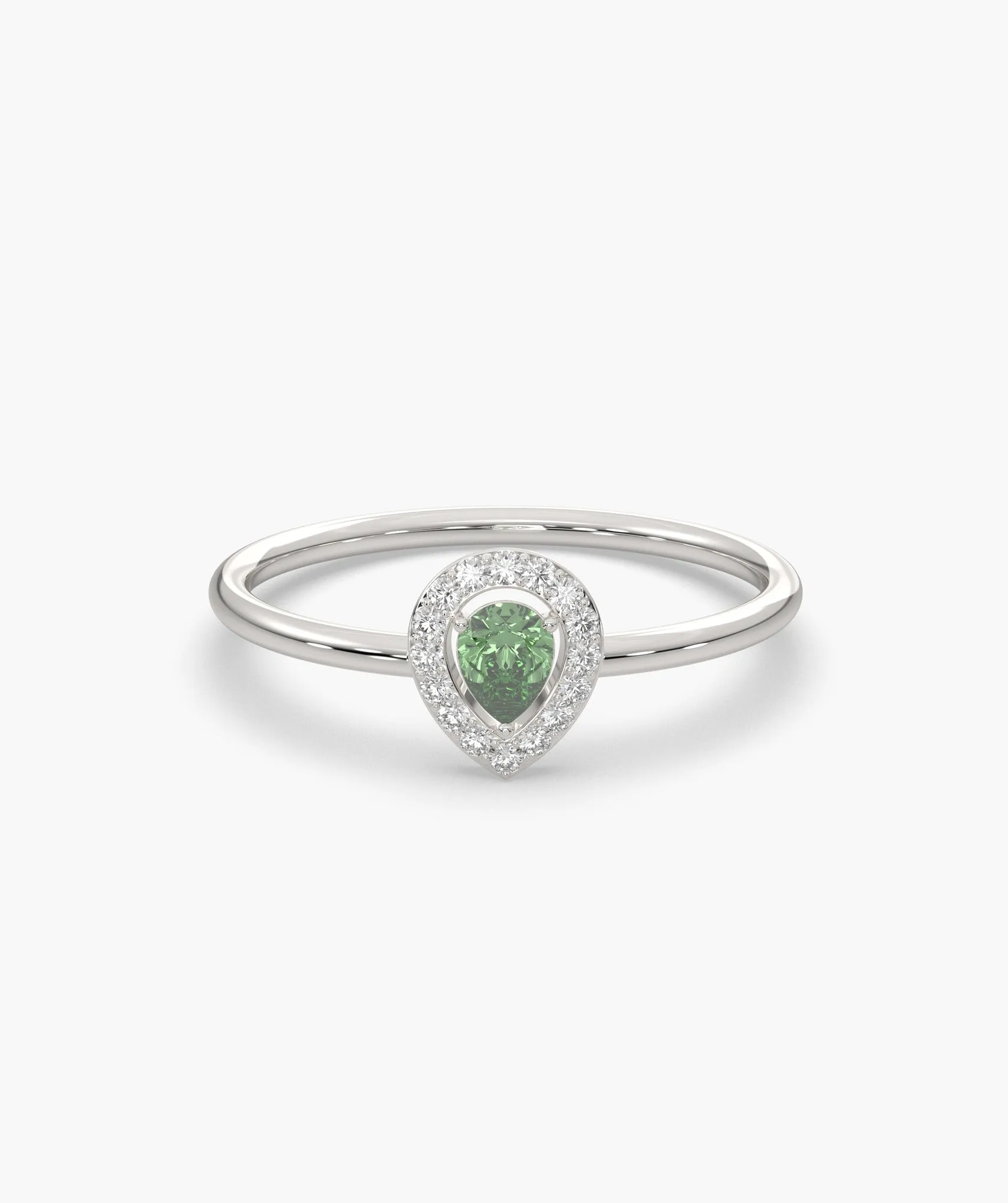 Pear Cut Halo Setting Fancy Ring