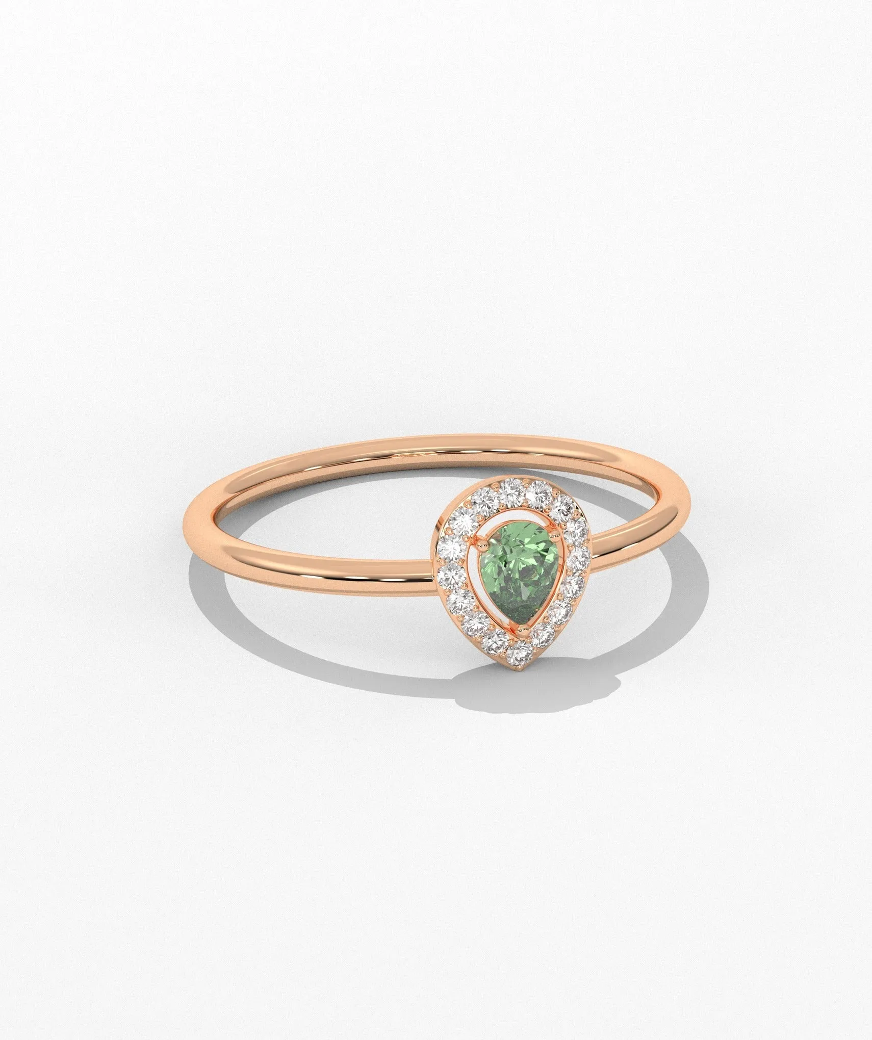 Pear Cut Halo Setting Fancy Ring