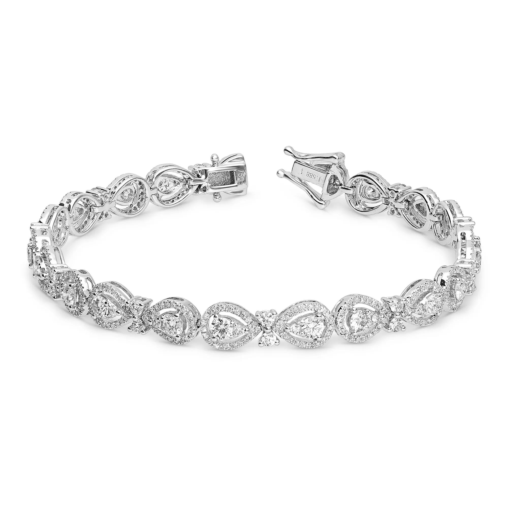 Pear Shaped Tennis Bracelet - 2.9 Carat