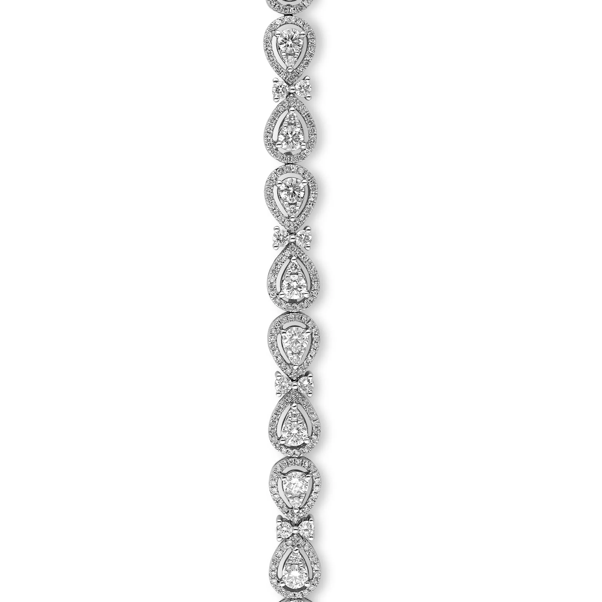 Pear Shaped Tennis Bracelet - 2.9 Carat