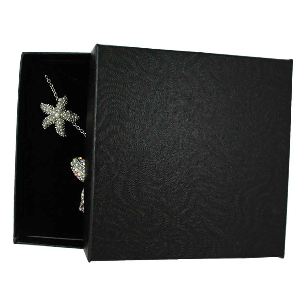 Pearl and Crystal Starfish Necklace and Earring Gift Set - PT337PBS