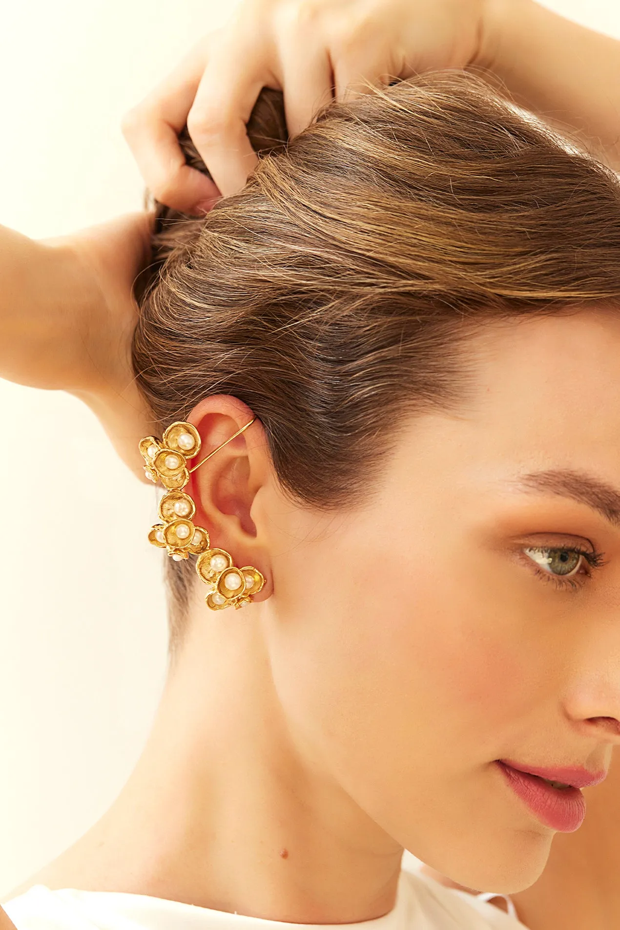 Pearl Barnacle Ear Cuffs