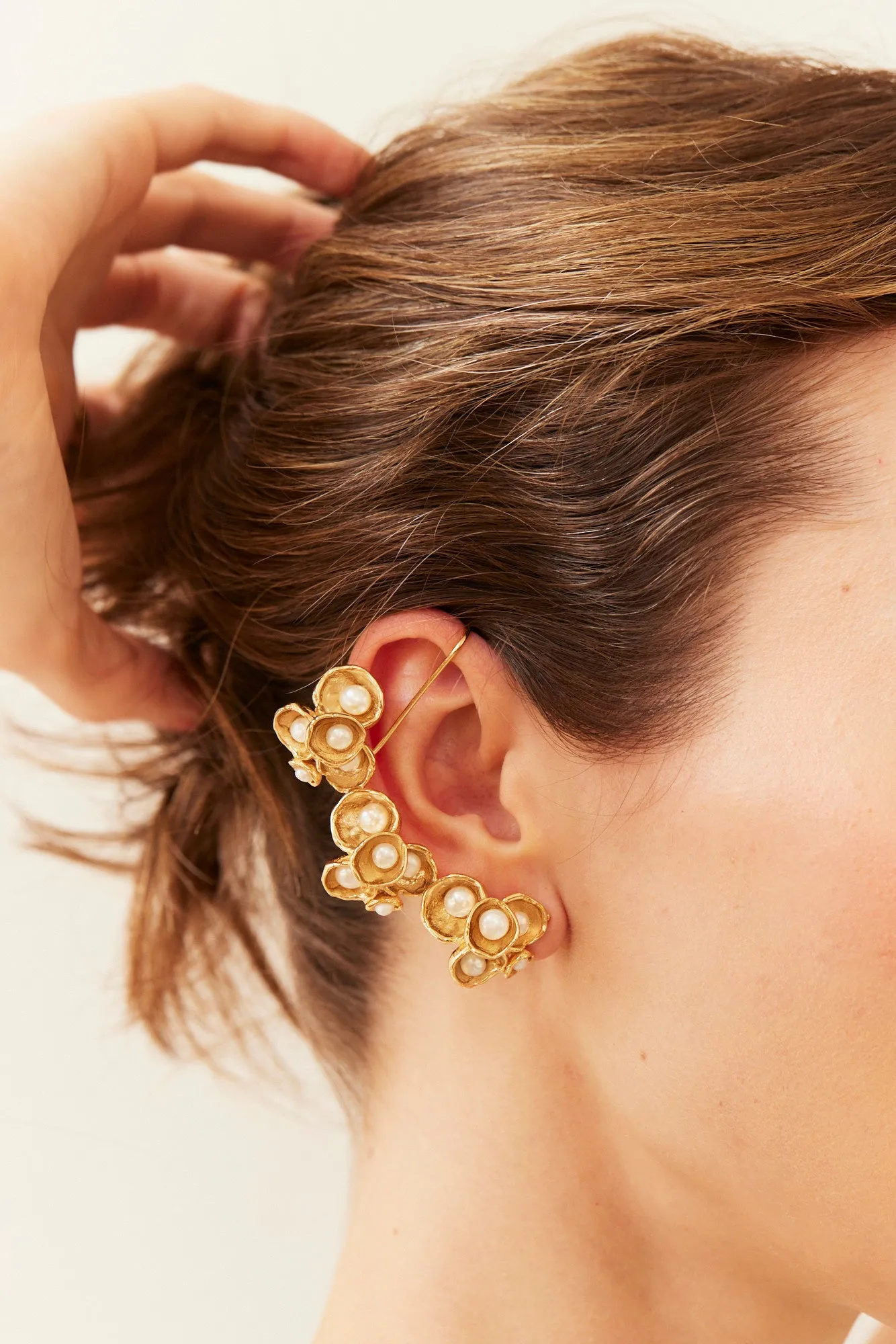 Pearl Barnacle Ear Cuffs