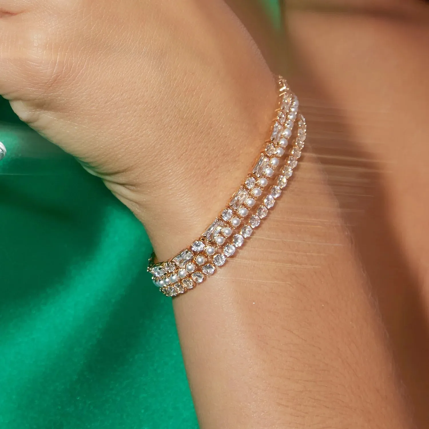 Pearl Tennis Bracelet