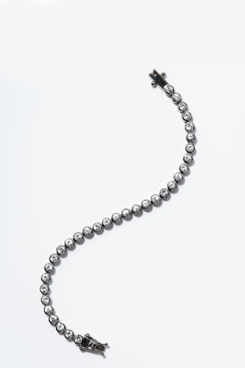Petite Dot Tennis Bracelet - White Zircon