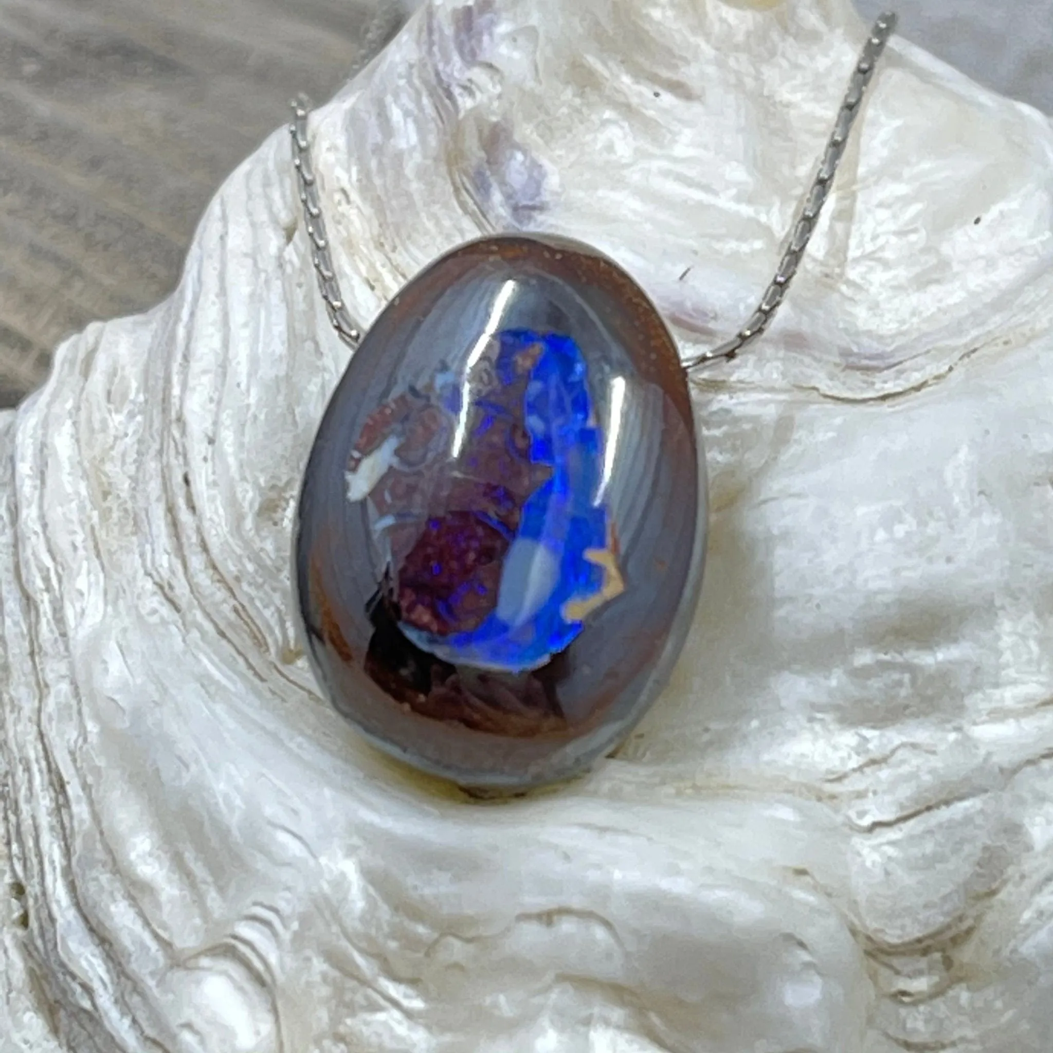 Petite Yowah Nut Opal Necklace