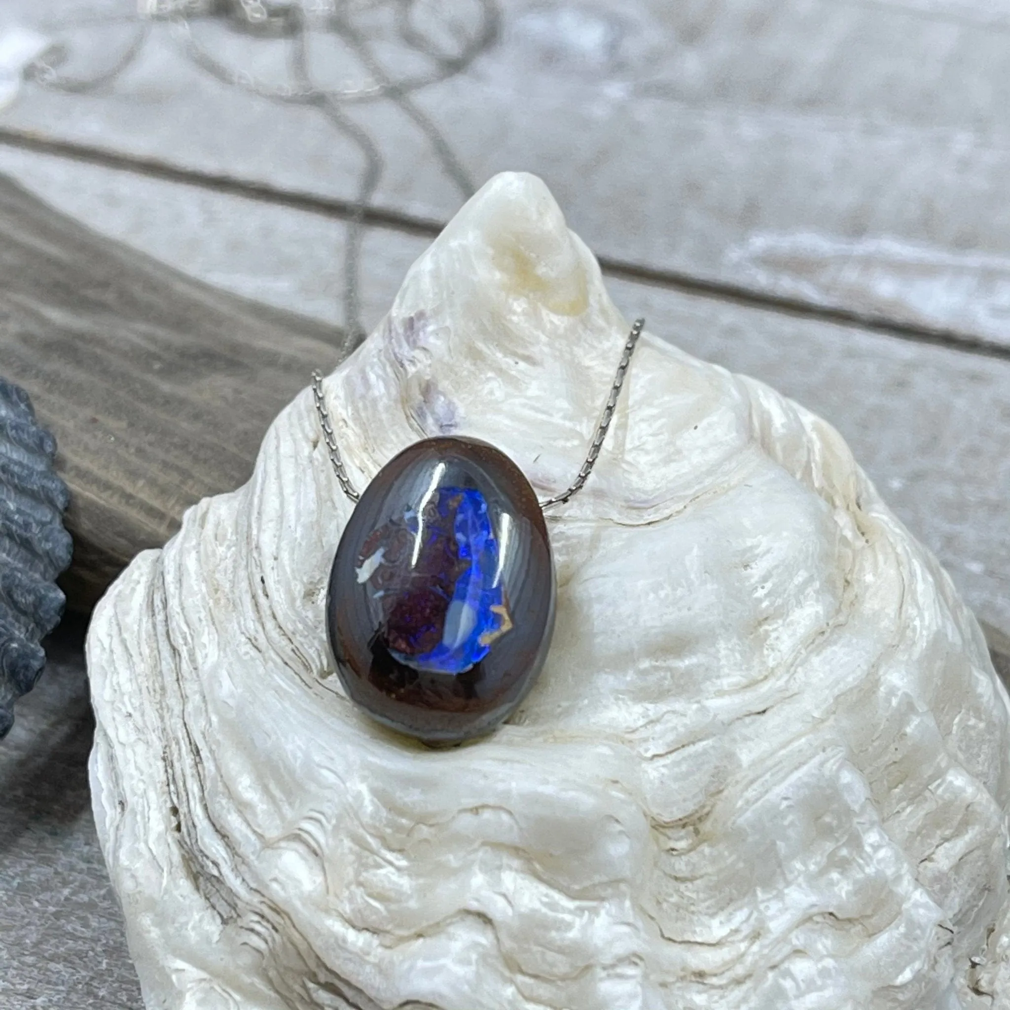 Petite Yowah Nut Opal Necklace