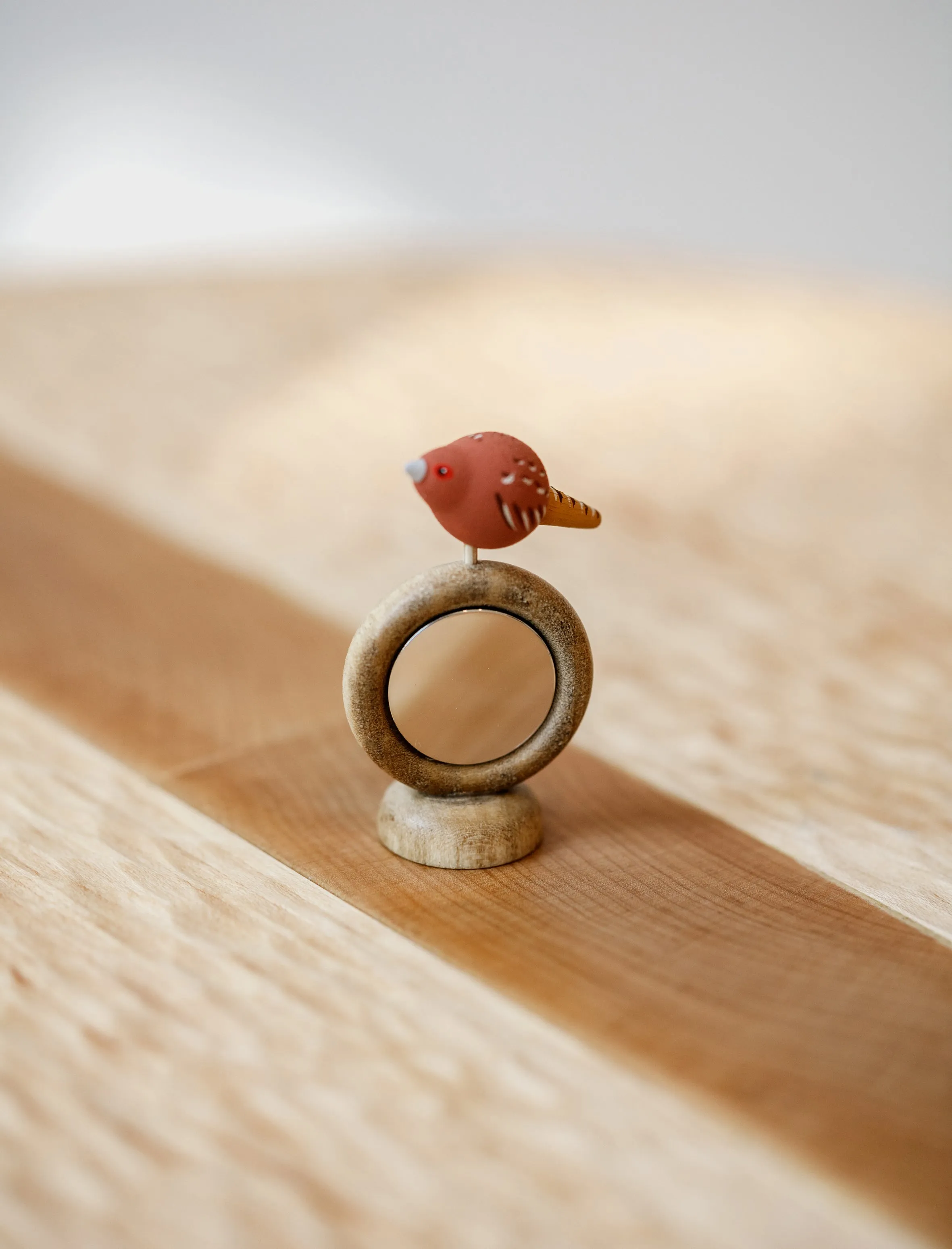 Pheasant   Mirror Wooden Toy