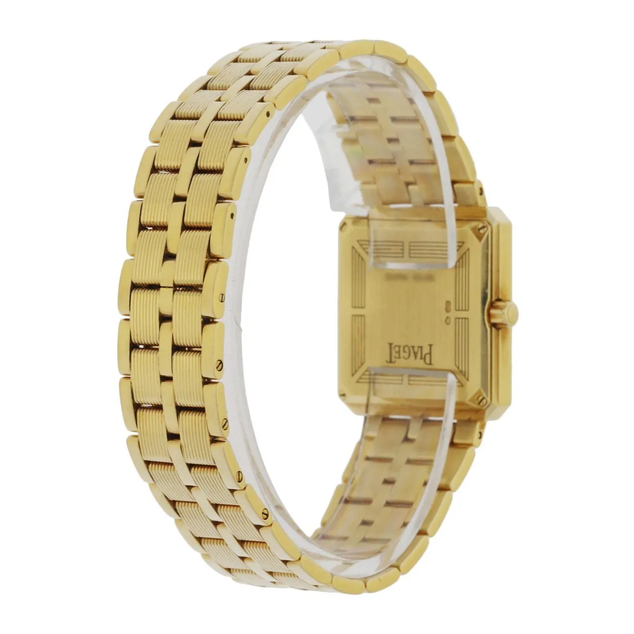 Piaget 50155 M601D Lapis Dial 18K Yellow Gold Diamond Bezel Set Ladies Watch