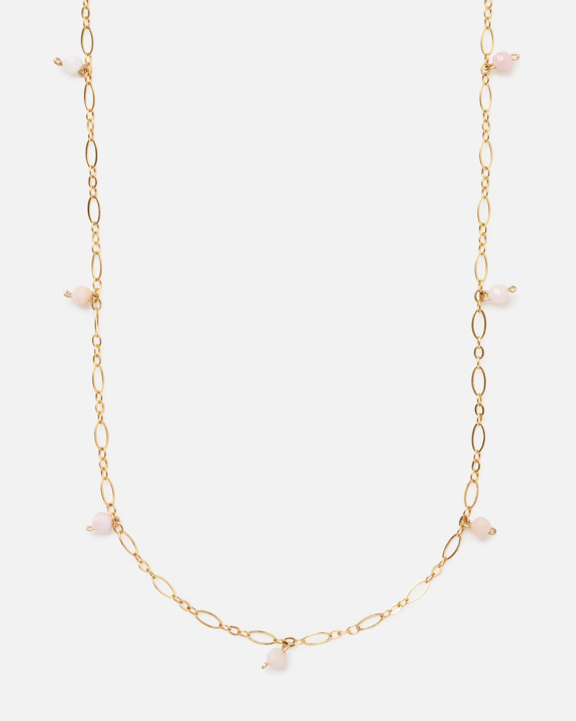 PINK OPAL JANELLE 14K GOLD FILLED NECKLACE