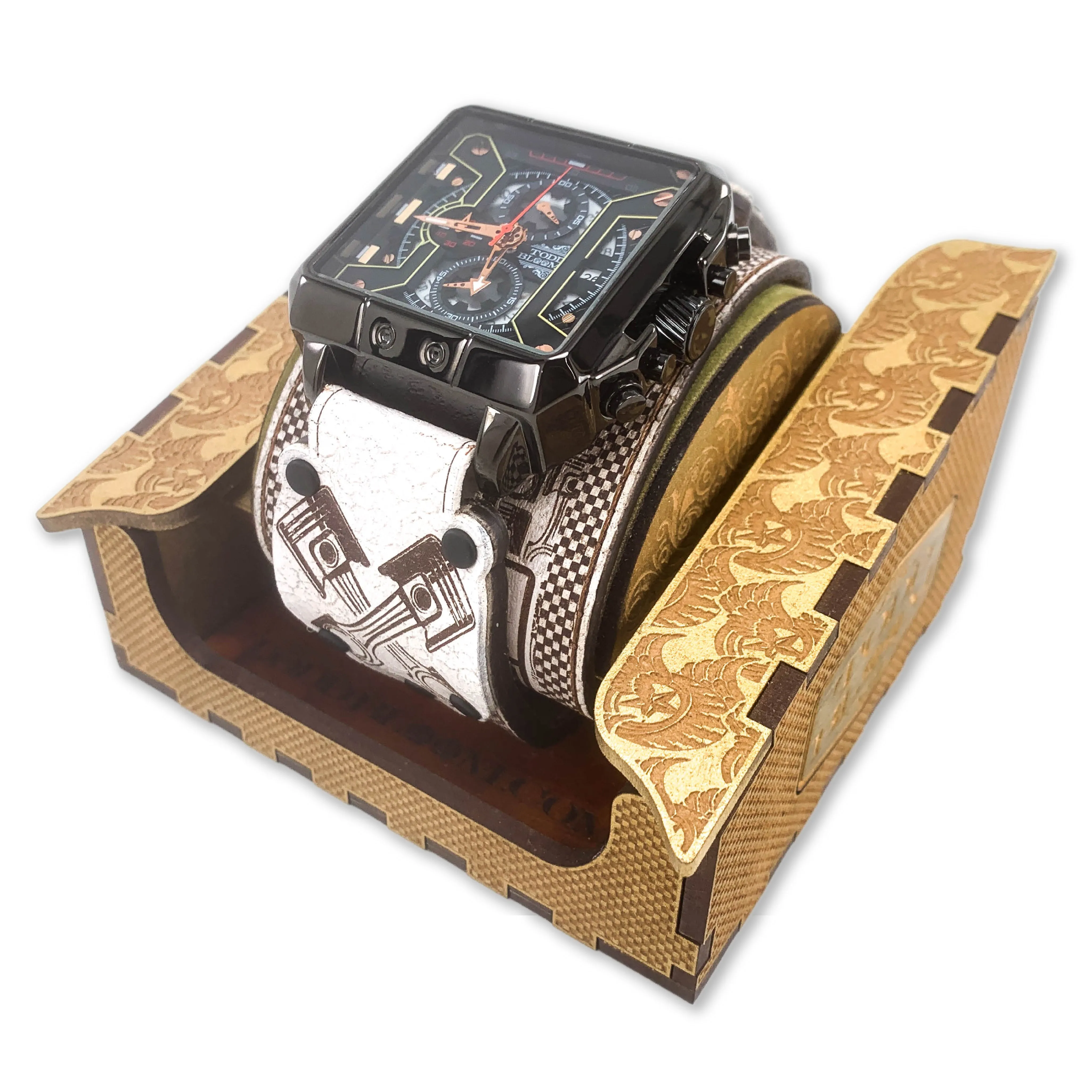 PISTON OFF VI-MENS HAND MADE-FULL GRAIN LEATHER-WATCH