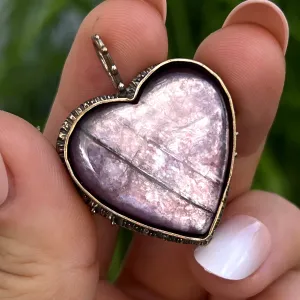 PRE-ORDER FOR AMY- Bronze Lepidolite Pendant
