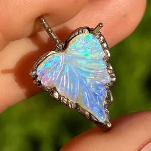 PRE-ORDER FOR JANET- Carved Opal Bronze Pendant