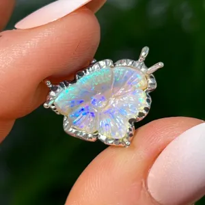 PRE-ORDER FOR SHELLY- Carved Opal Silver Pendant