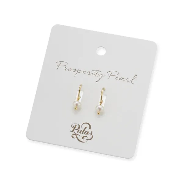PROSPERITY PEARL HOOP EARRINGS