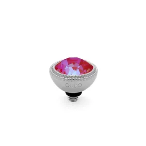 Qudo Fabero 11mm Silver Topper - Royal Red Delite