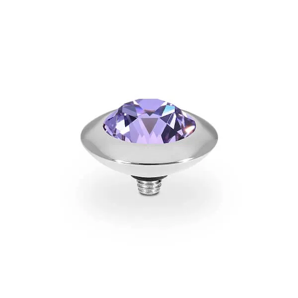Qudo Tondo 13mm Silver Topper - Violet