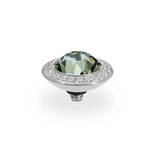 Qudo Tondo Deluxe 13mm Silver Topper - Black Diamond
