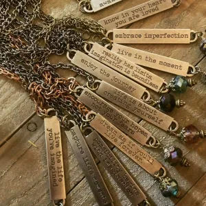 Quote necklaces