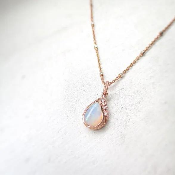 Raindrop Opal Necklace