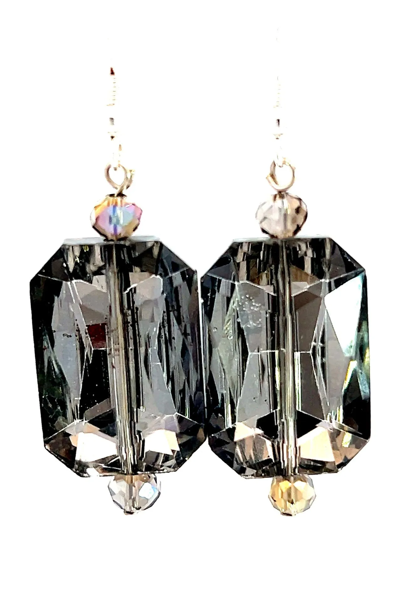 Rectangle Crystal Earrings