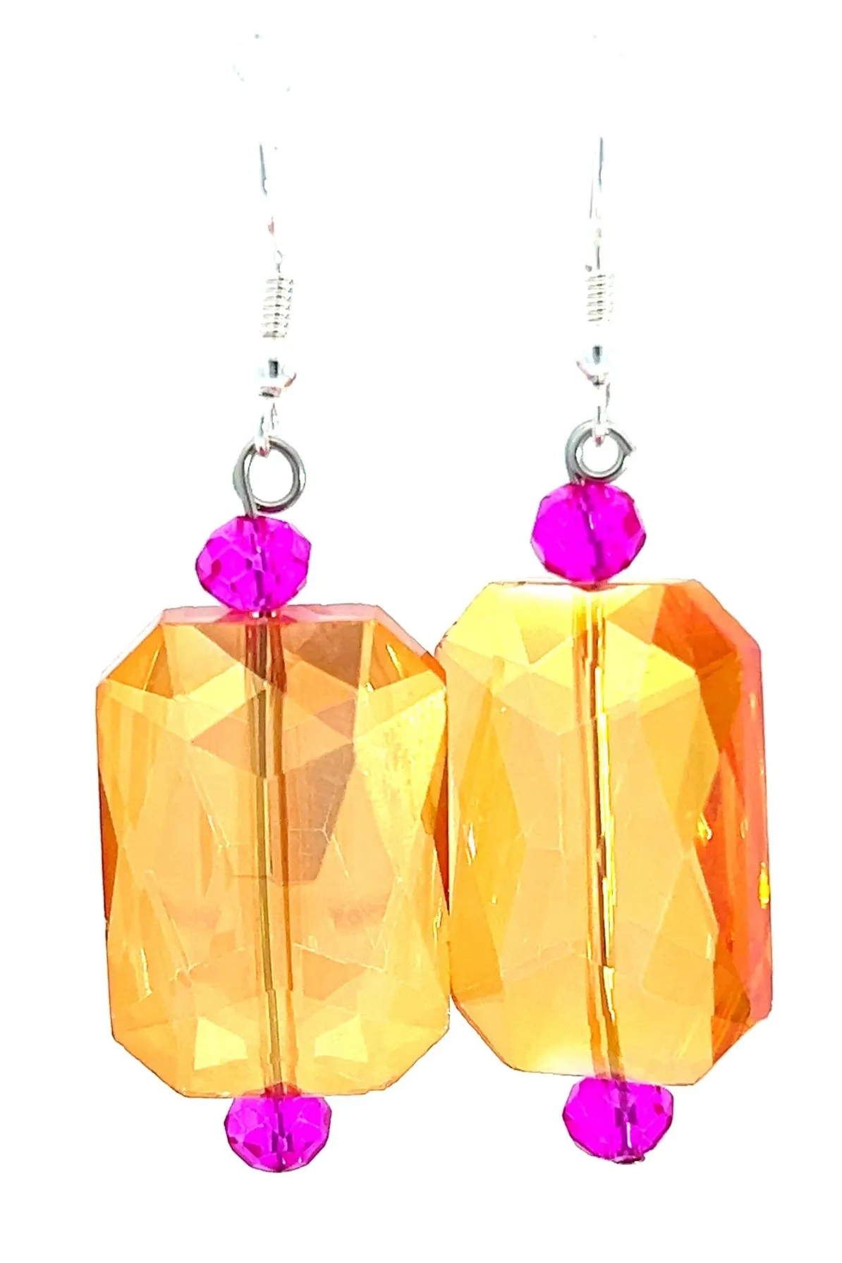 Rectangle Crystal Earrings