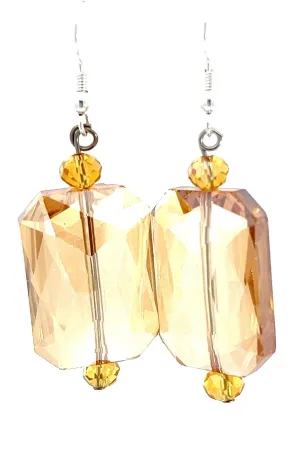 Rectangle Crystal Earrings