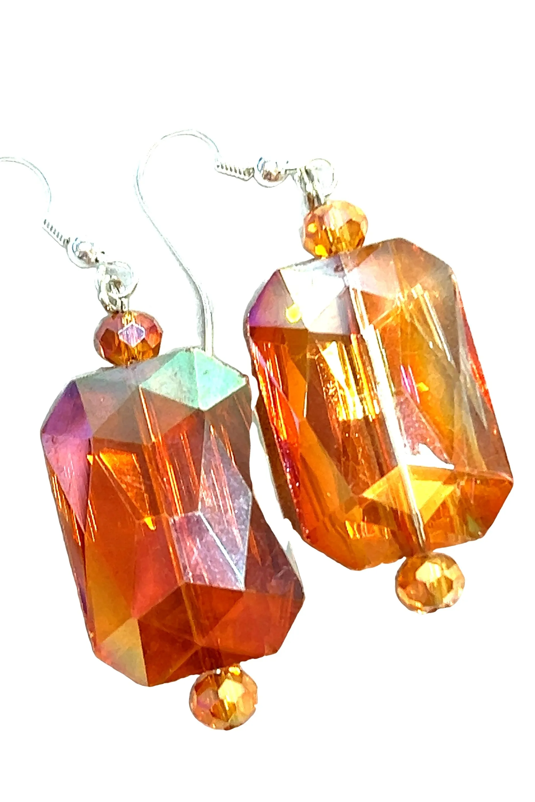 Rectangle Crystal Earrings