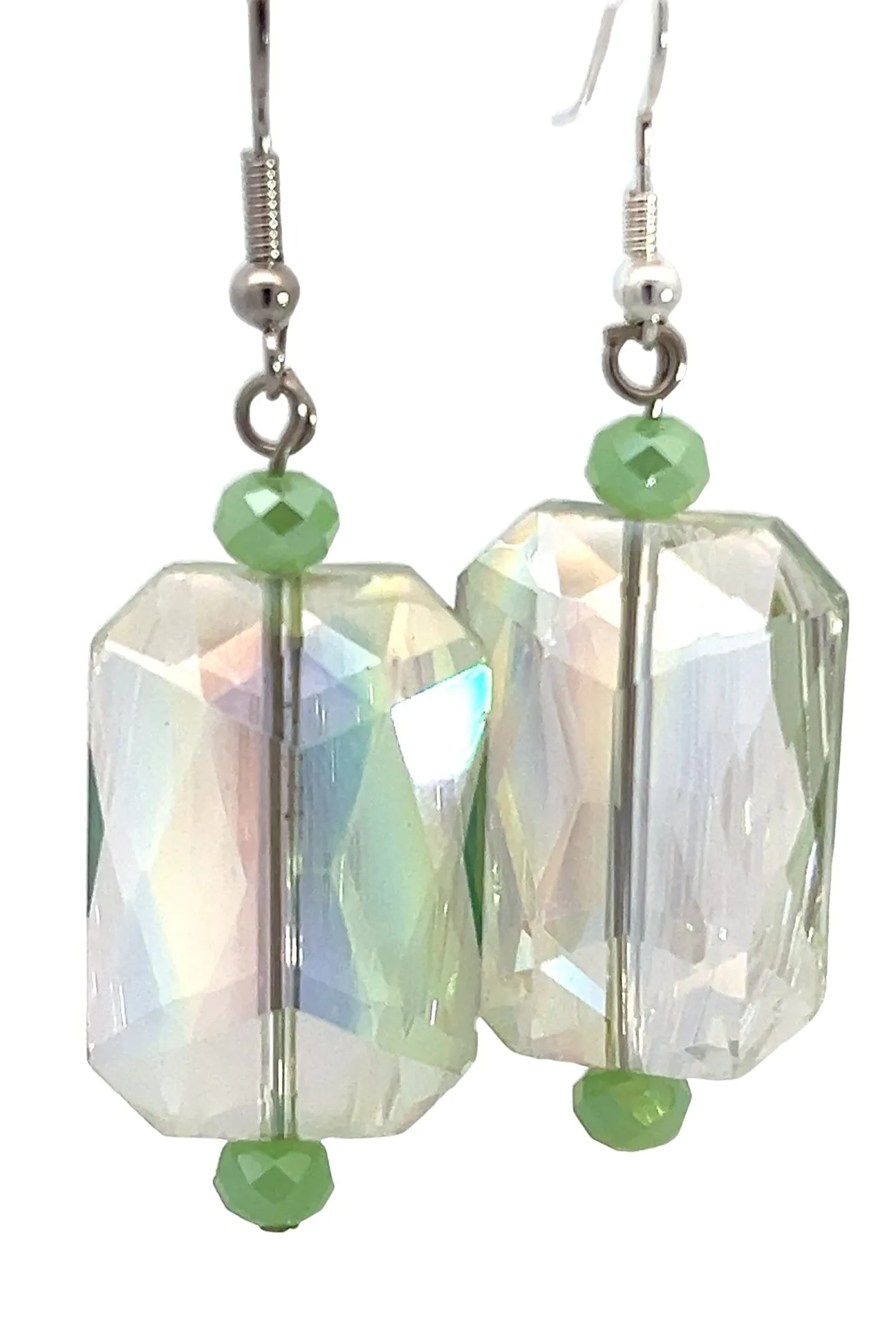 Rectangle Crystal Earrings